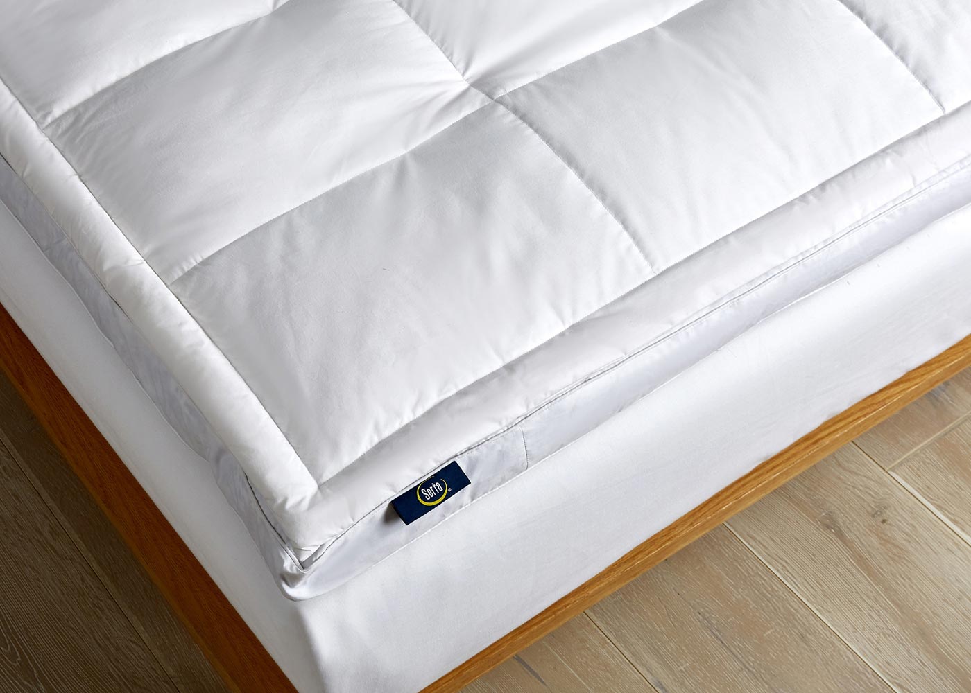 Feather and Down Fiber Top Featherbed by Serta