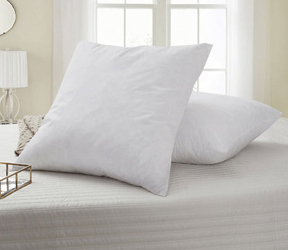Feather Euro Square Pillow 2-Pack by Serta