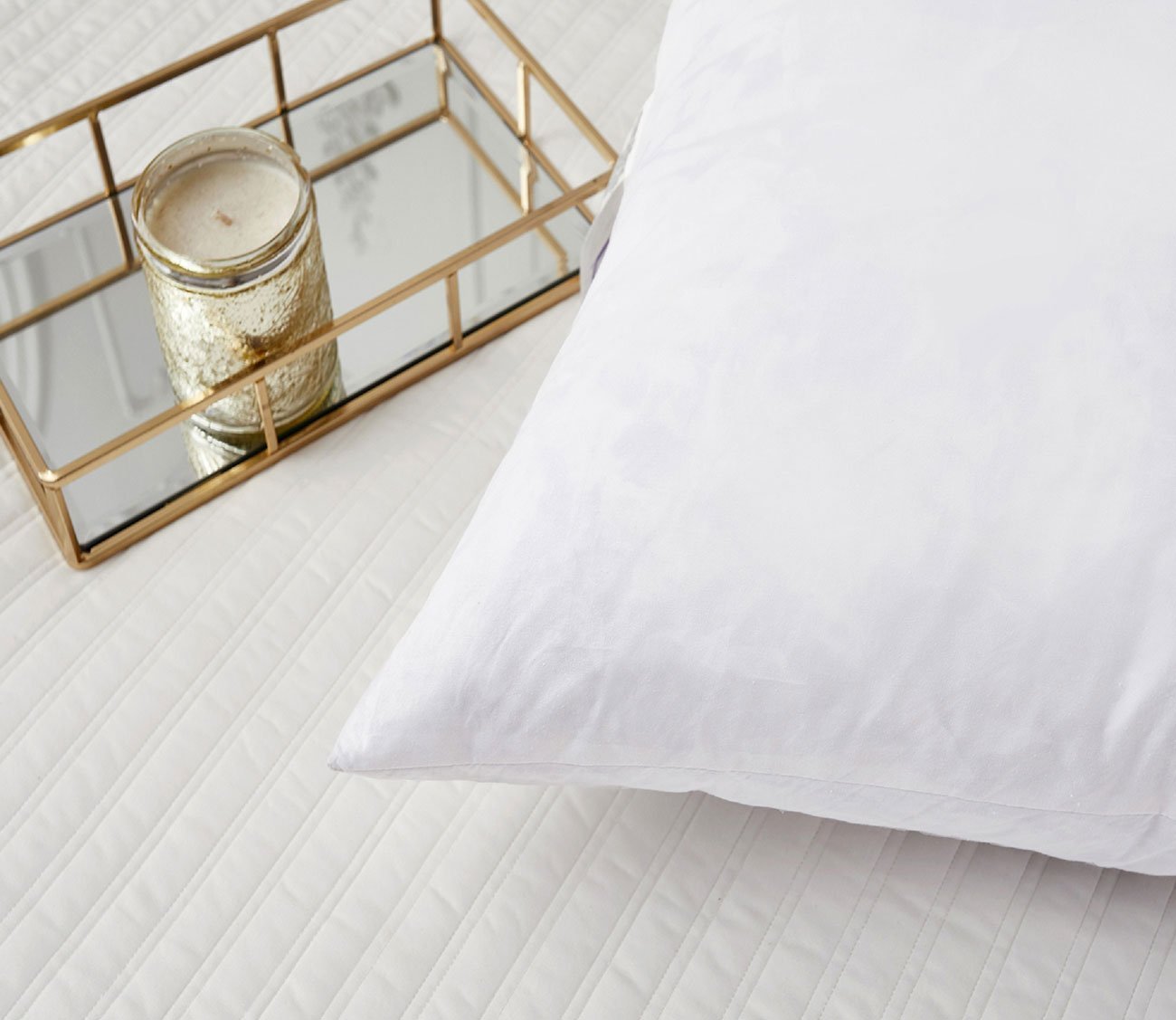 Feather Euro Square Pillow 2-Pack by Serta