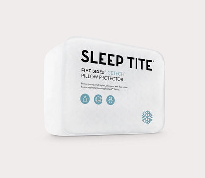 Five Sided IceTech Waterproof Pillow Protector 2-Pack by Malouf