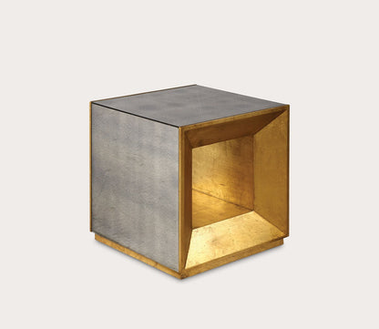 Flair Gold Cube Table by Uttermost
