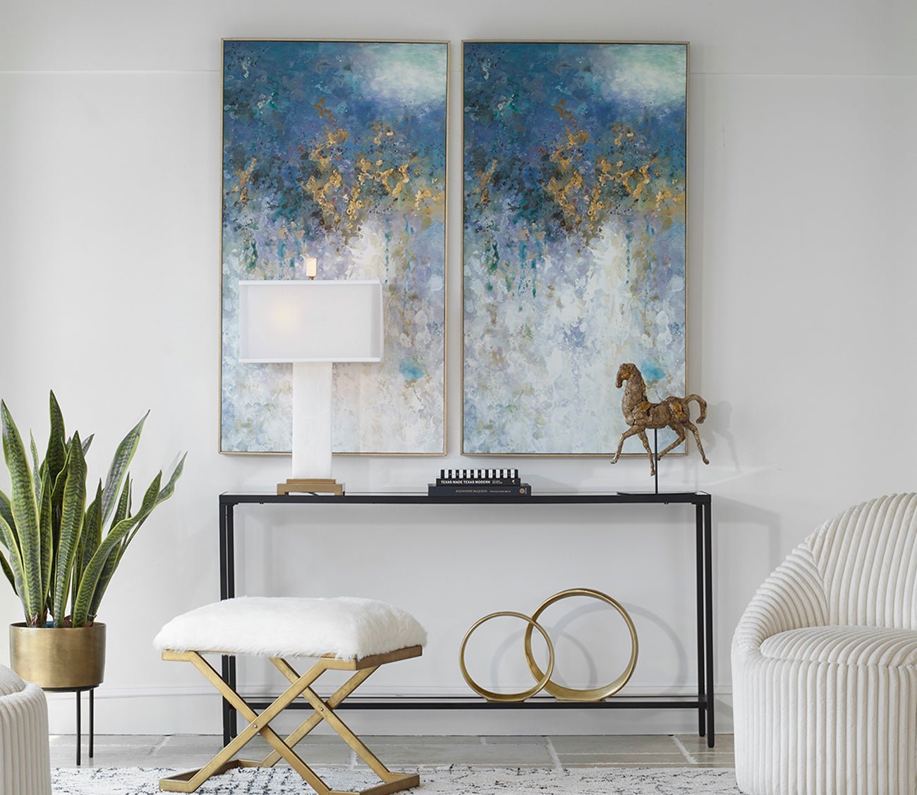 Floating Hand Painted Canvas by Uttermost