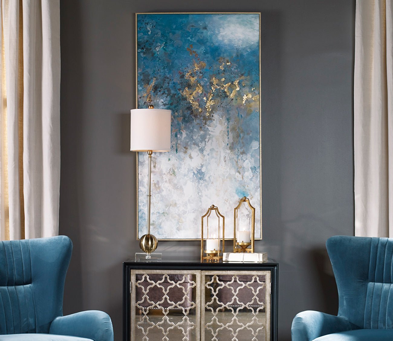 Floating Hand Painted Canvas