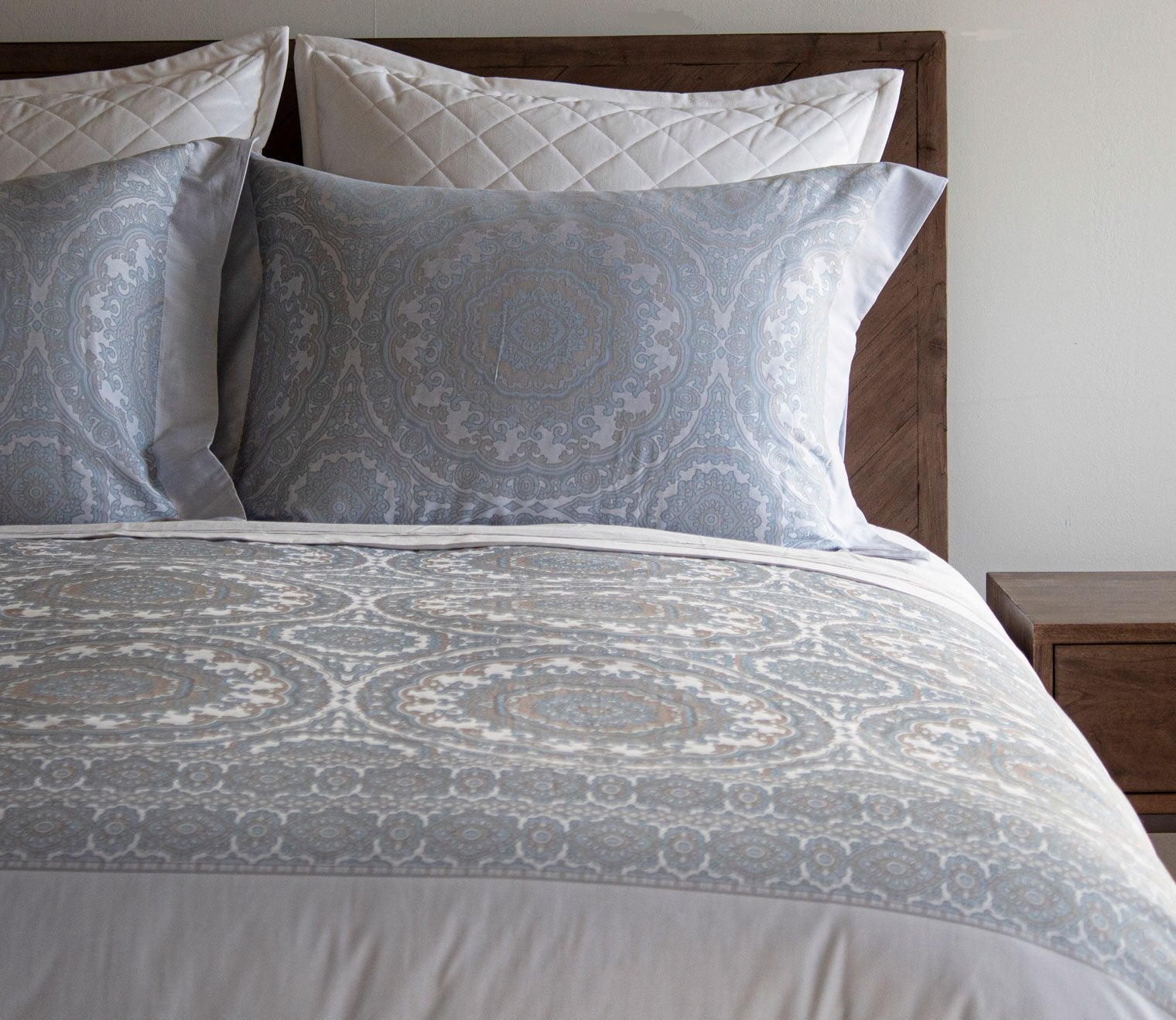 Florence Cotton Jacquard 3-Piece Duvet Cover Set