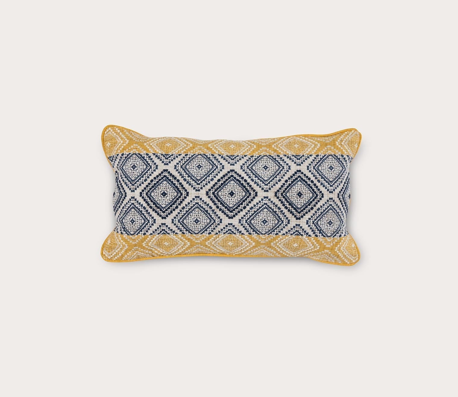 Florence Sunflower Navy Throw Pillow