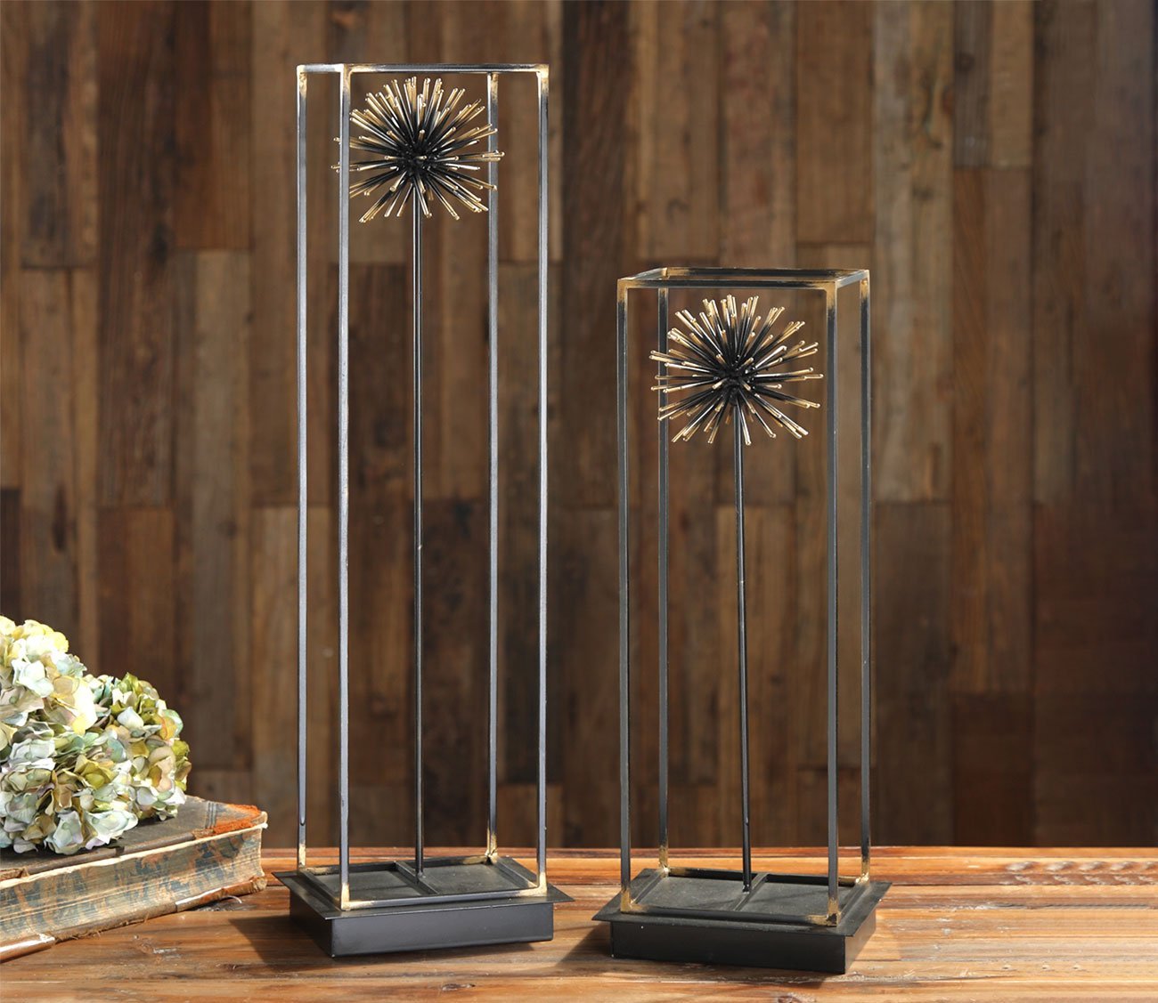 Flowering Dandelions Sculpture Set of 2