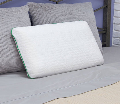 Fresh and Clean Antimicrobial Classic Comfort Memory Foam Pillow by Soft-Tex