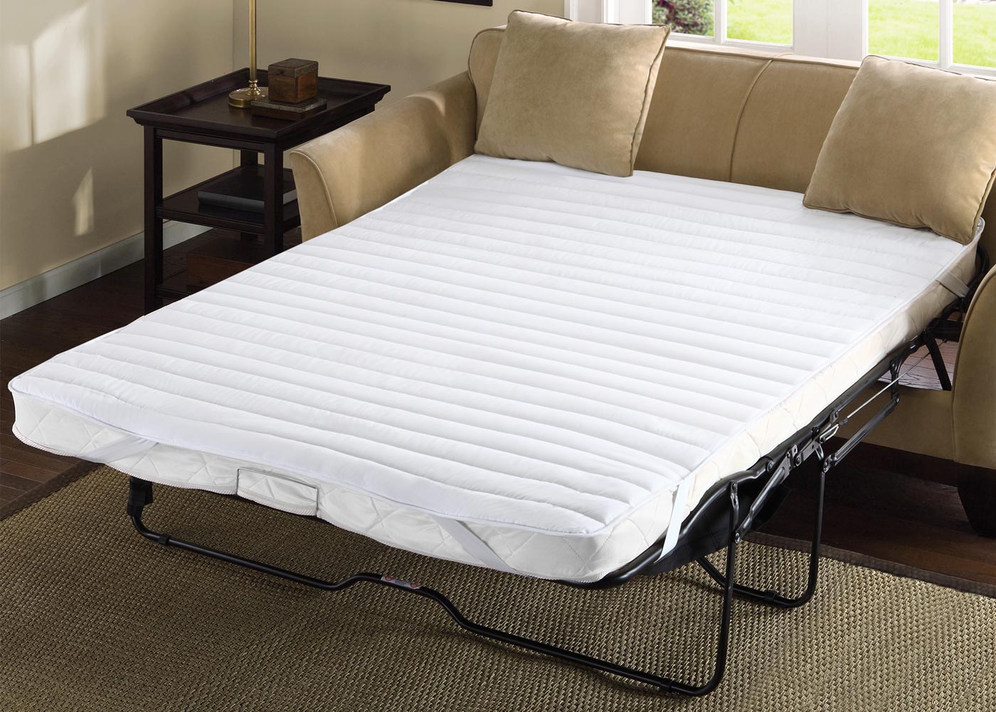 Frisco Waterproof Quilted Microfiber Sofa Bed Mattress Pad