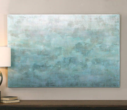 Frosted Landscape Hand Painted Canvas by Uttermost