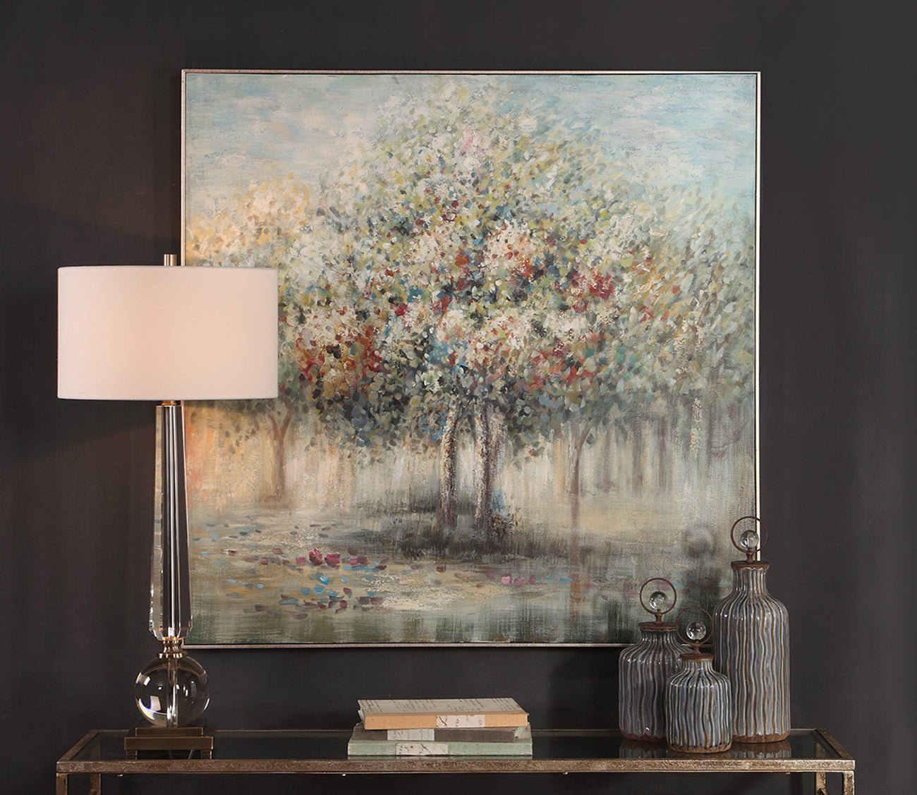 Fruit Trees Hand Painted Canvas