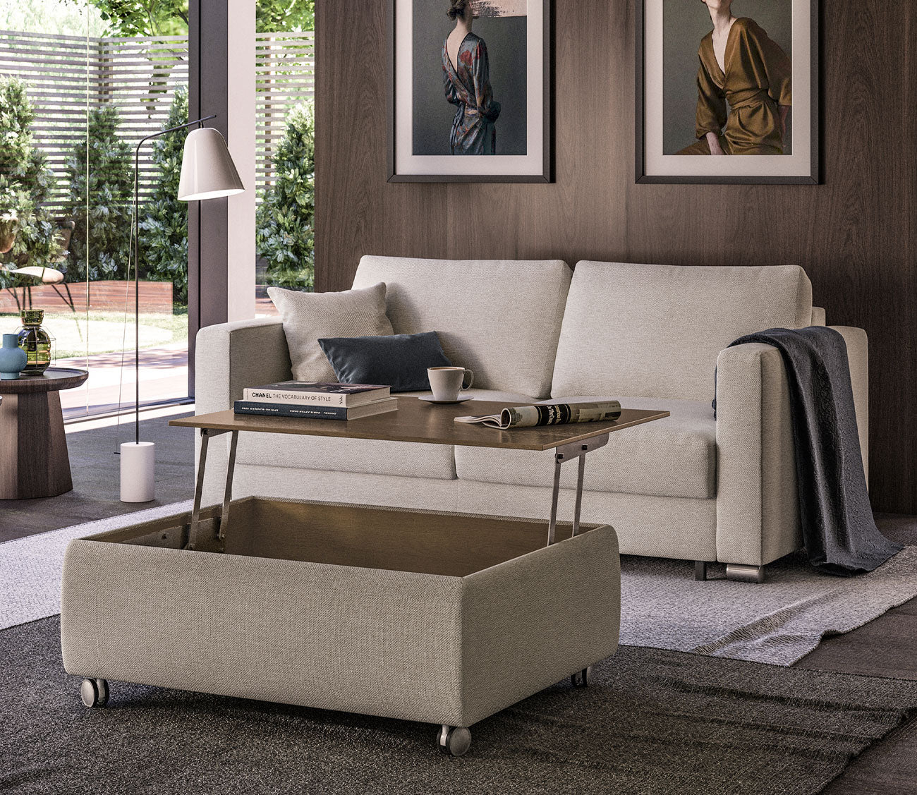 Functional Storage Coffee Table by Luonto
