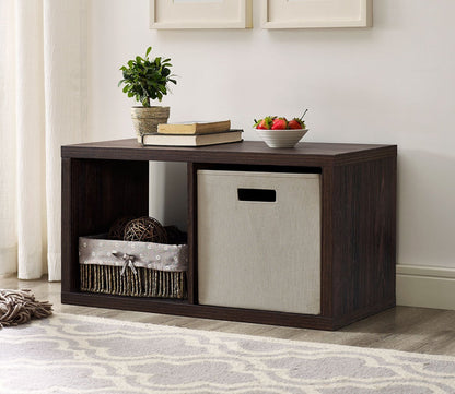Galli Espresso 2 Cubby Storage Cabinet by Linon