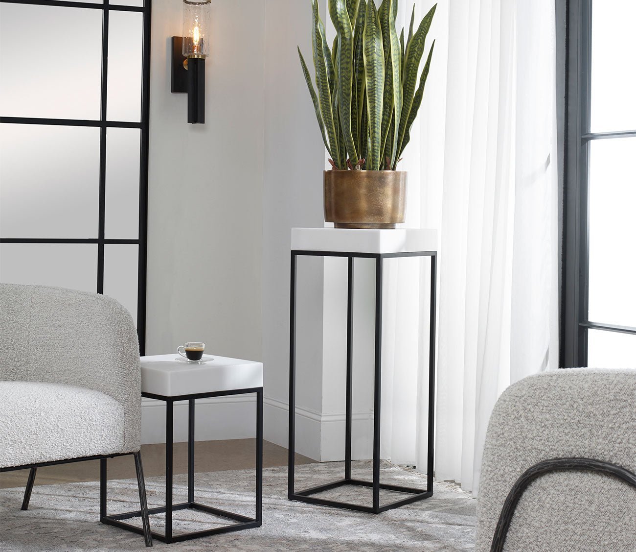 Gambia Marble Accent Table