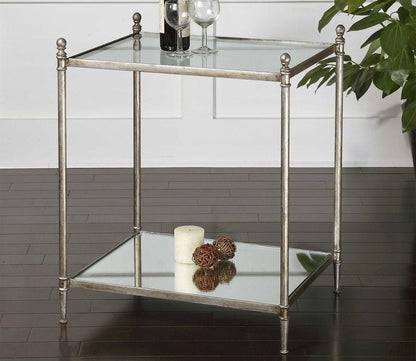 Gannon Mirrored Glass Coffee Table by Uttermost