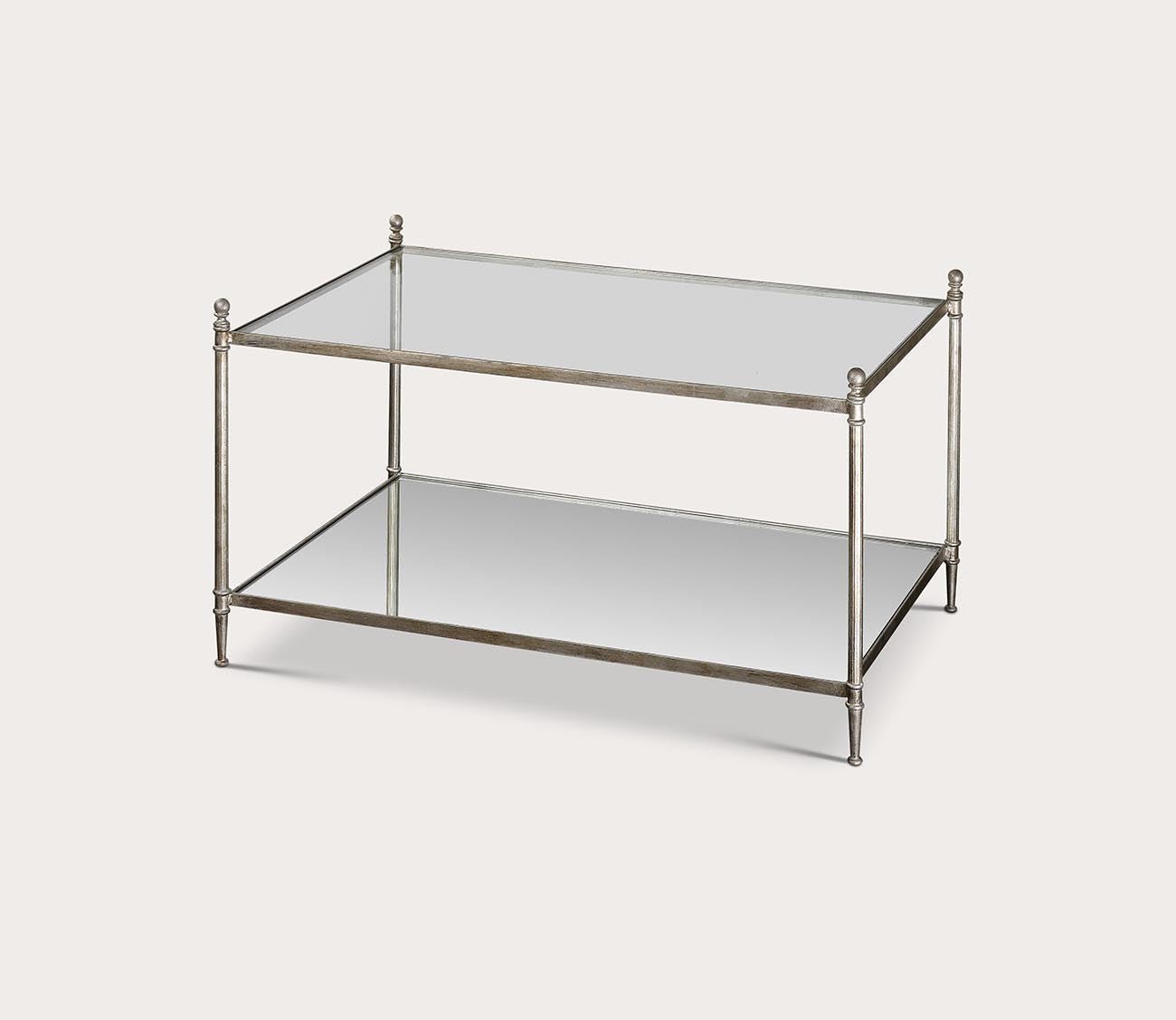 Gannon Mirrored Glass Coffee Table by Uttermost