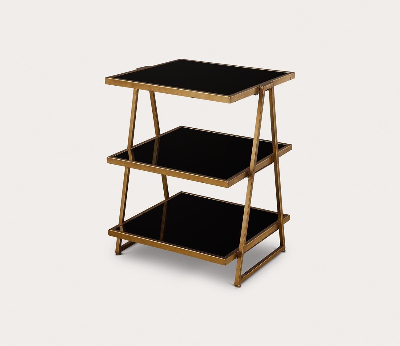 Garrity Black Glass Accent Table by Uttermost