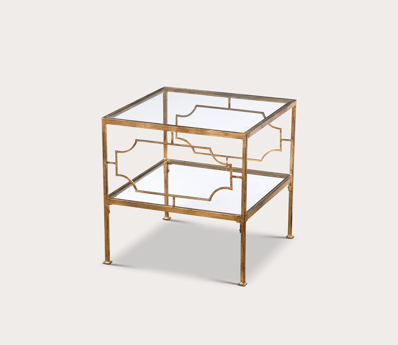 Genell Gold Cube Table