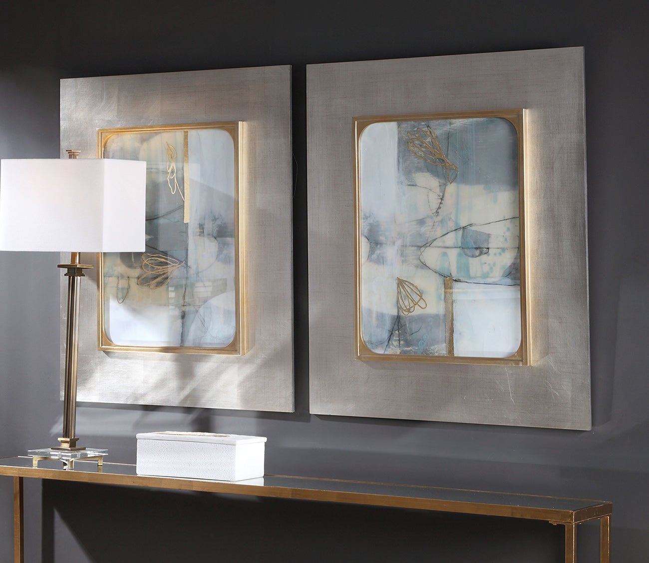 Gilded Whimsy Framed Prints Set of 2 by Uttermost