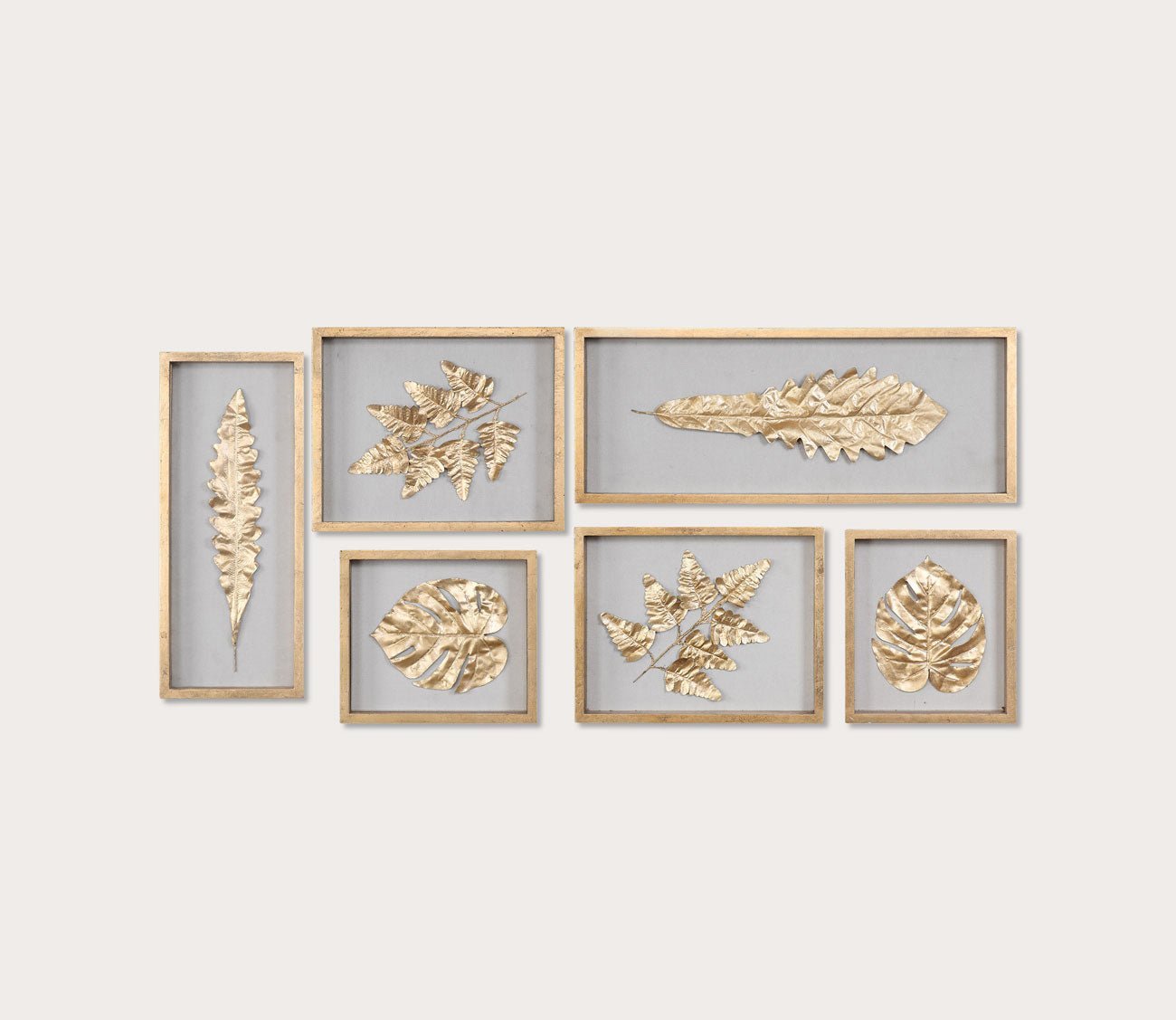 Golden Leaves Shadow Box by Uttermost