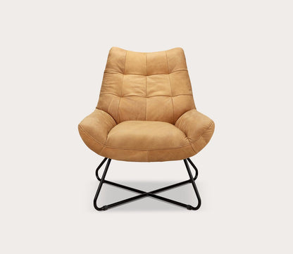 Graduate Tufted Top-Grain Leather Lounge Chair by Moe's Furniture