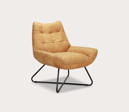 Graduate Tufted Top-Grain Leather Lounge Chair by Moe's Furniture