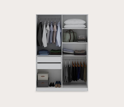 Gramercy 2-Section Wardrobe Closet by Manhattan Comfort