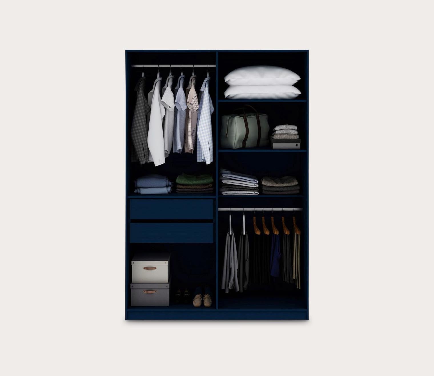Gramercy 2-Section Wardrobe Closet by Manhattan Comfort
