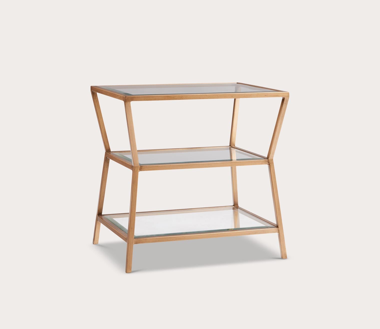 Grammercy Tiered Glass Accent Table