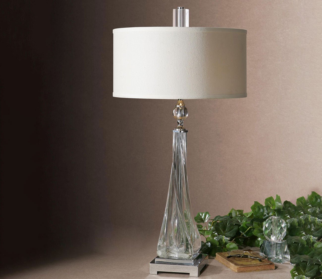 Grancona Twisted Glass Table Lamp by Uttermost