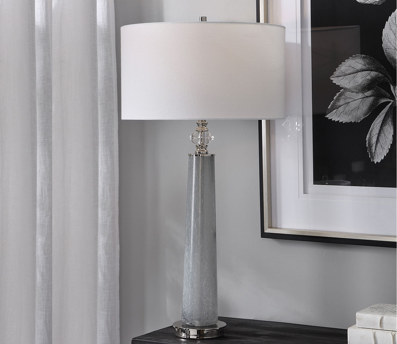 Grayton Frosted Art Table Lamp