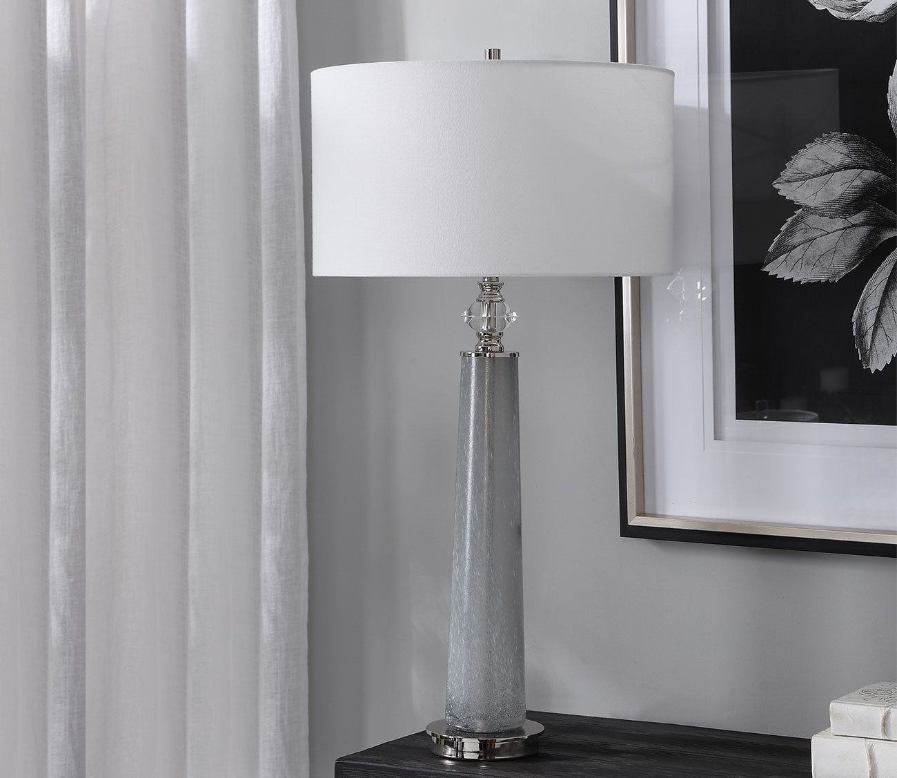 Grayton Frosted Art Table Lamp by Uttermost