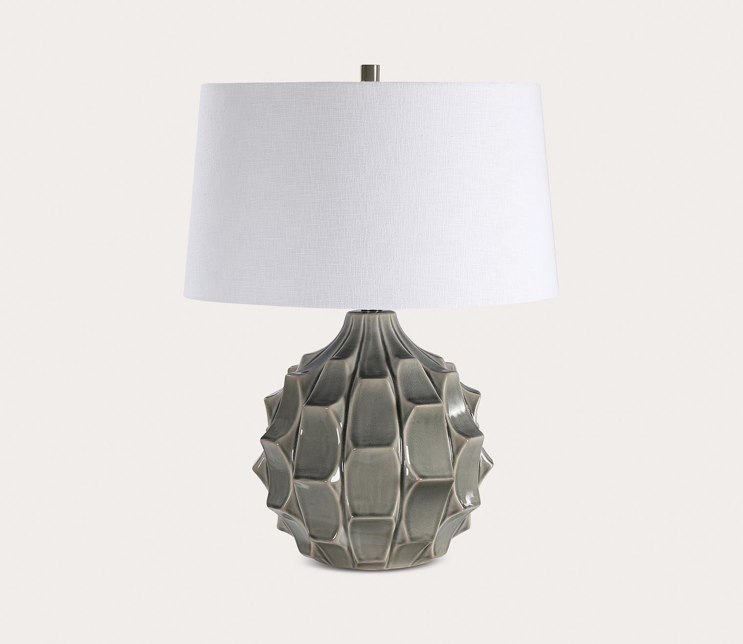 Guerina Scalloped Gray Table Lamp by Uttermost