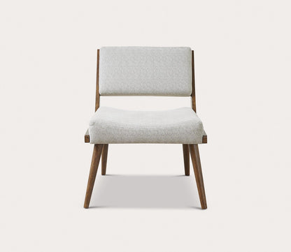 Hailey Upholstered Wood Frame Armless Accent Chair by INK + IVY