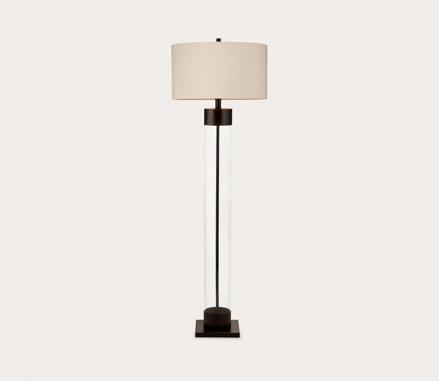 Haines Glass Floor Lamp