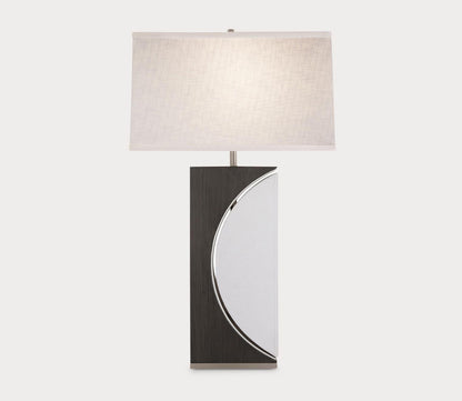 Half Moon Brushed Nickel Table Lamp by Nova Lighting