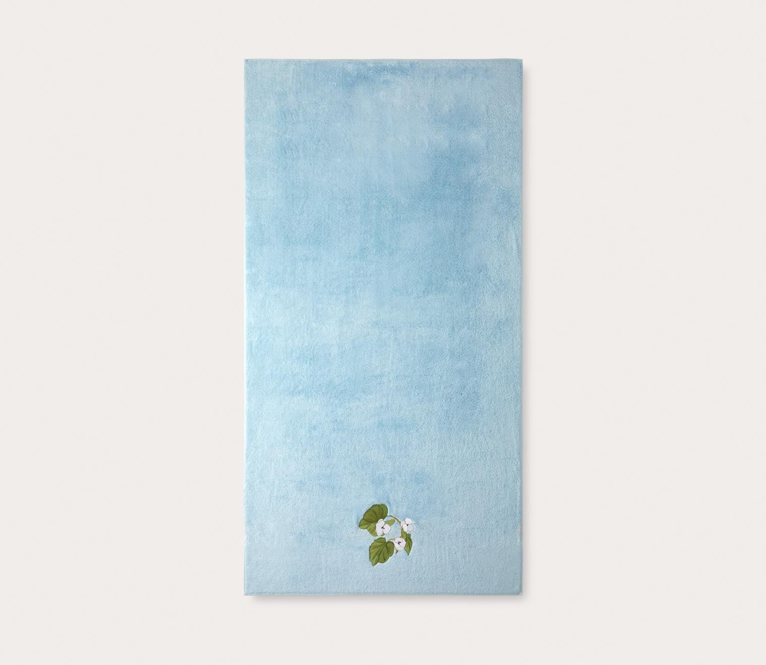 Hanaé Floral Embroidered Organic Cotton Modal Towels by Yves Delorme