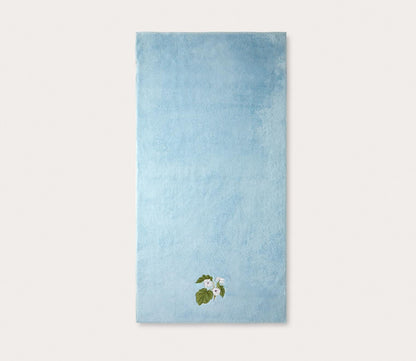 Hanaé Floral Embroidered Organic Cotton Modal Towels by Yves Delorme