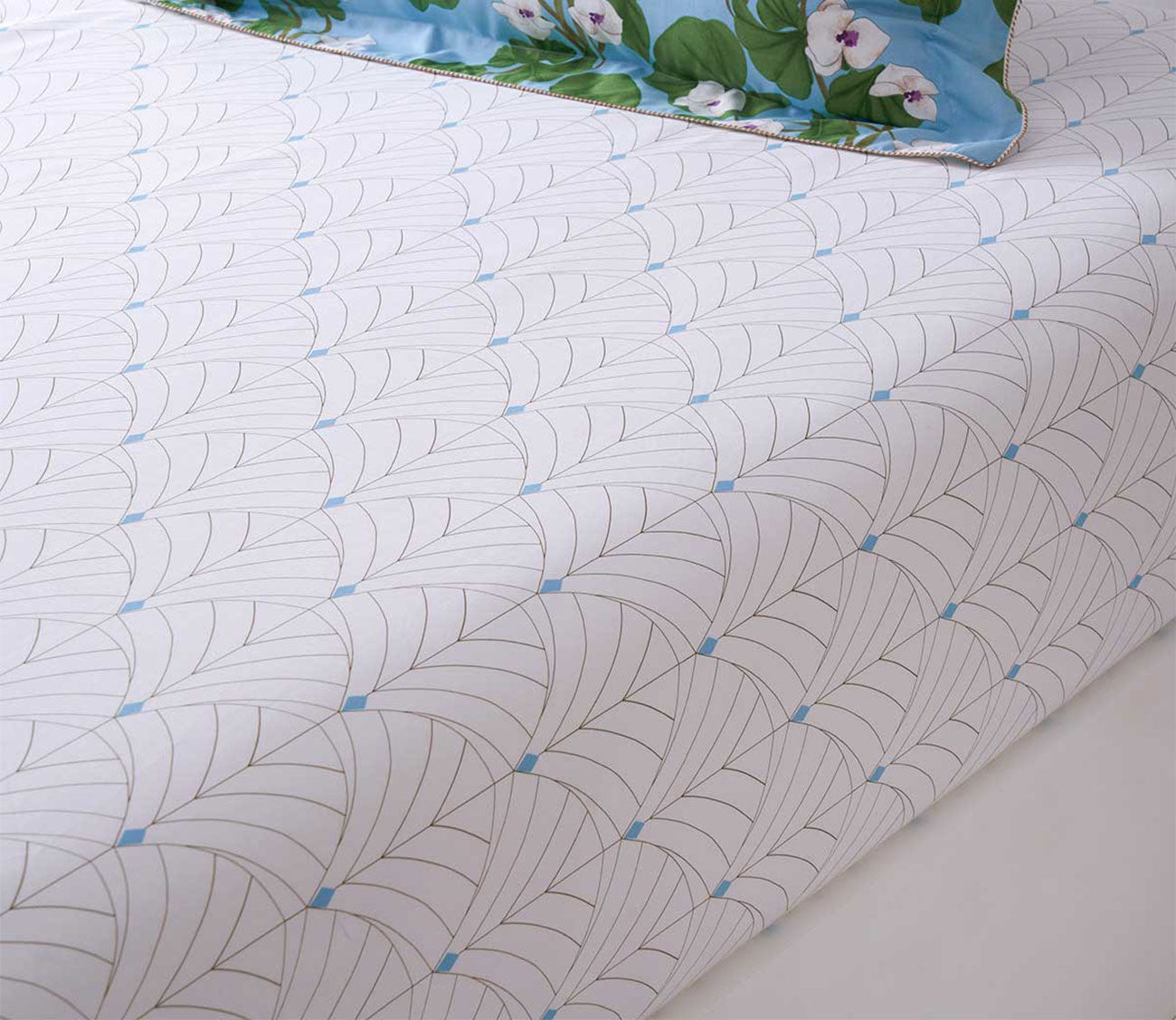 Hanaé Printed Organic Cotton Percale Fitted Sheet