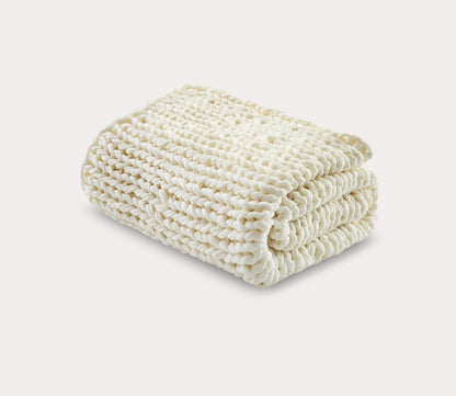 Handmade Chunky Double-Knit Throw Blanket by Madison Park