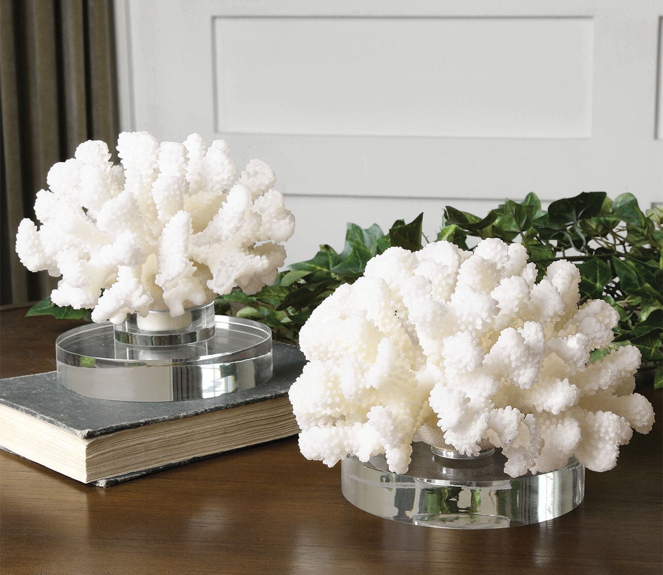 Hard Coral Sculptures Set of 2