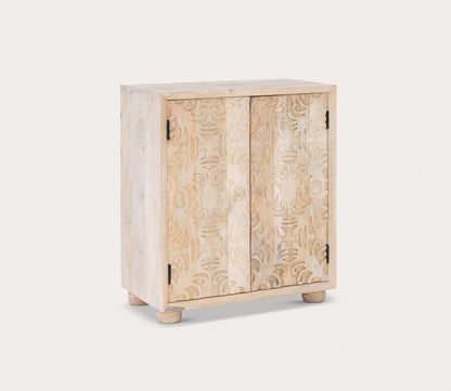 Harlee Natural Mango Wood 2-Door Accent Cabinet by Powell