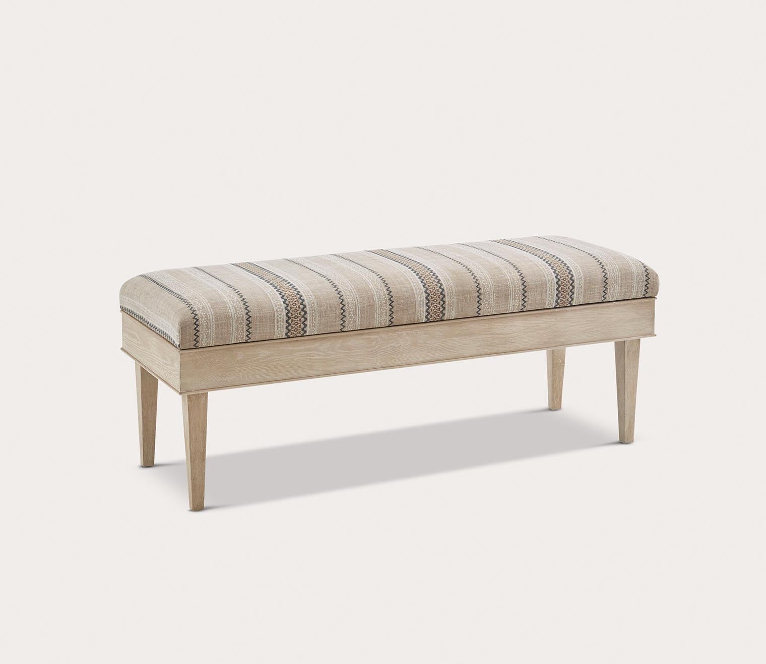 Harstrom Upholstered Seat Storage Bench by Martha Stewart