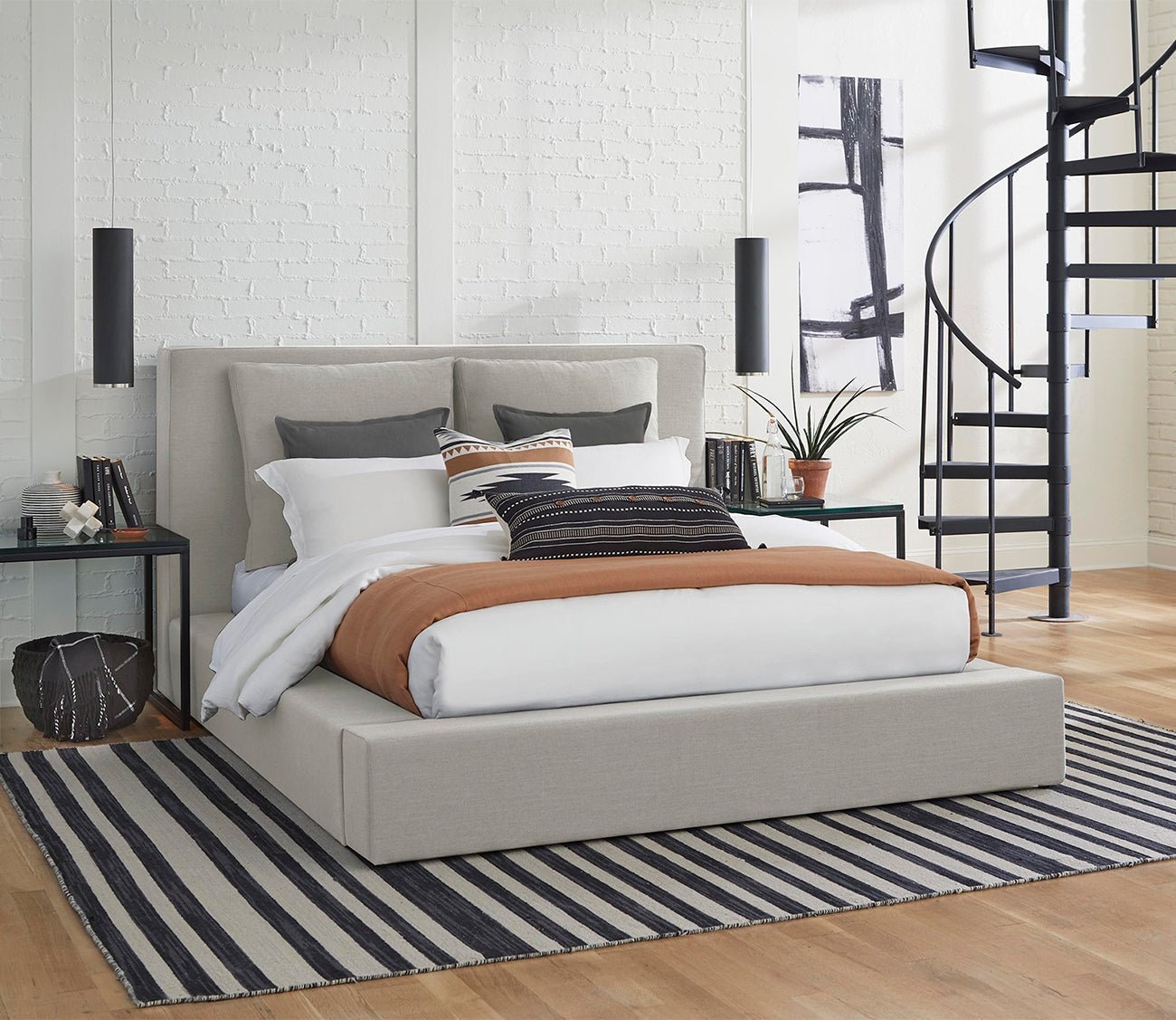 Haven Fabric Upholstered Platform Bed by Parker House