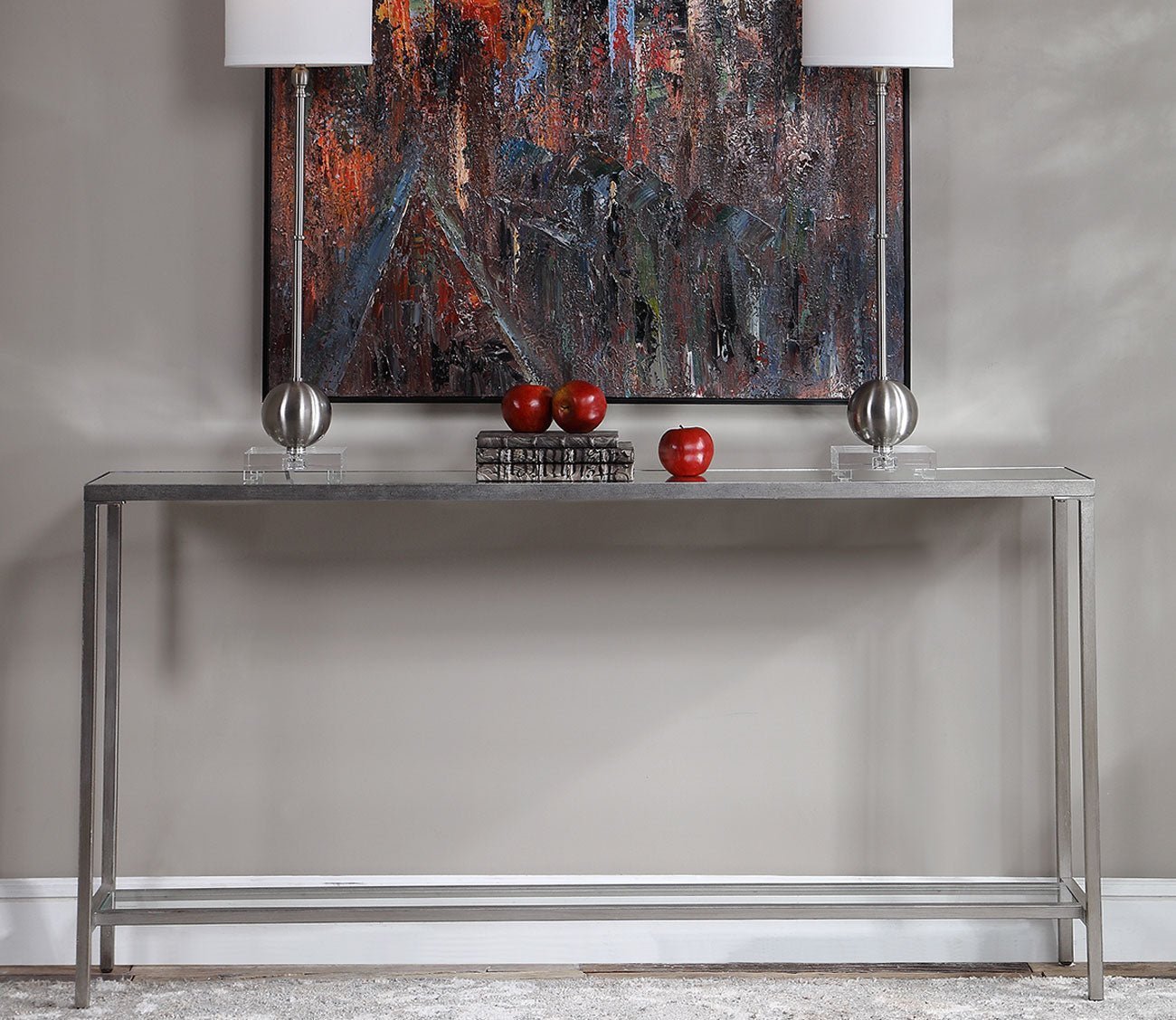 Hayley Silver Console Table