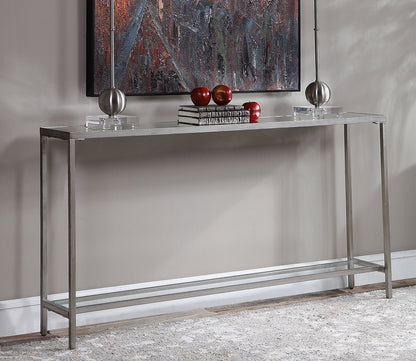 Hayley Silver Console Table by Uttermost