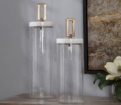 Hayworth Seeded Glass Containers by Uttermost