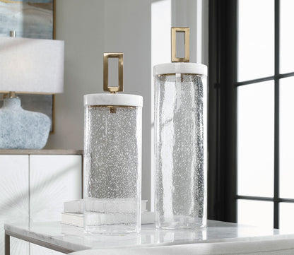 Hayworth Seeded Glass Containers by Uttermost