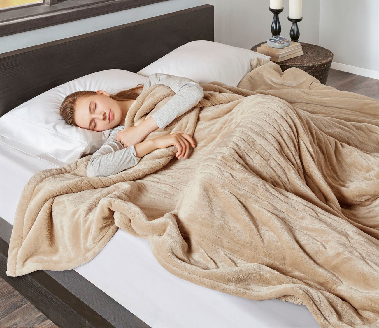 Heated Microlight to Berber Blanket by Beautyrest