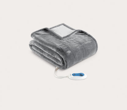 Heated Snuggle Plush to Berber Wrap by Beautyrest