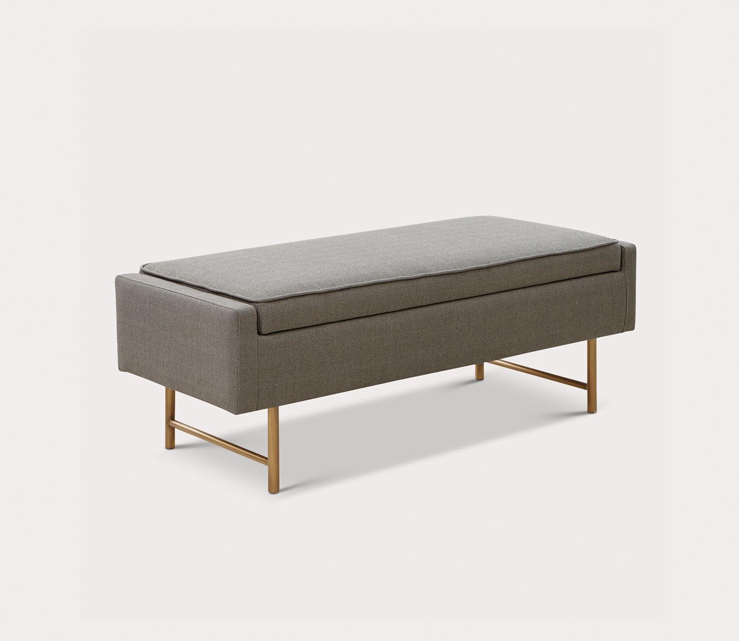 Heath Fabric Upholstered Storage Accent Bench by Madison Park
